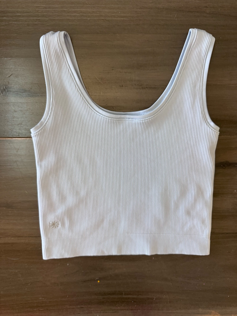 Athleta Ribbed Crop Tank Light Blue Women’s S Summer Outdoor